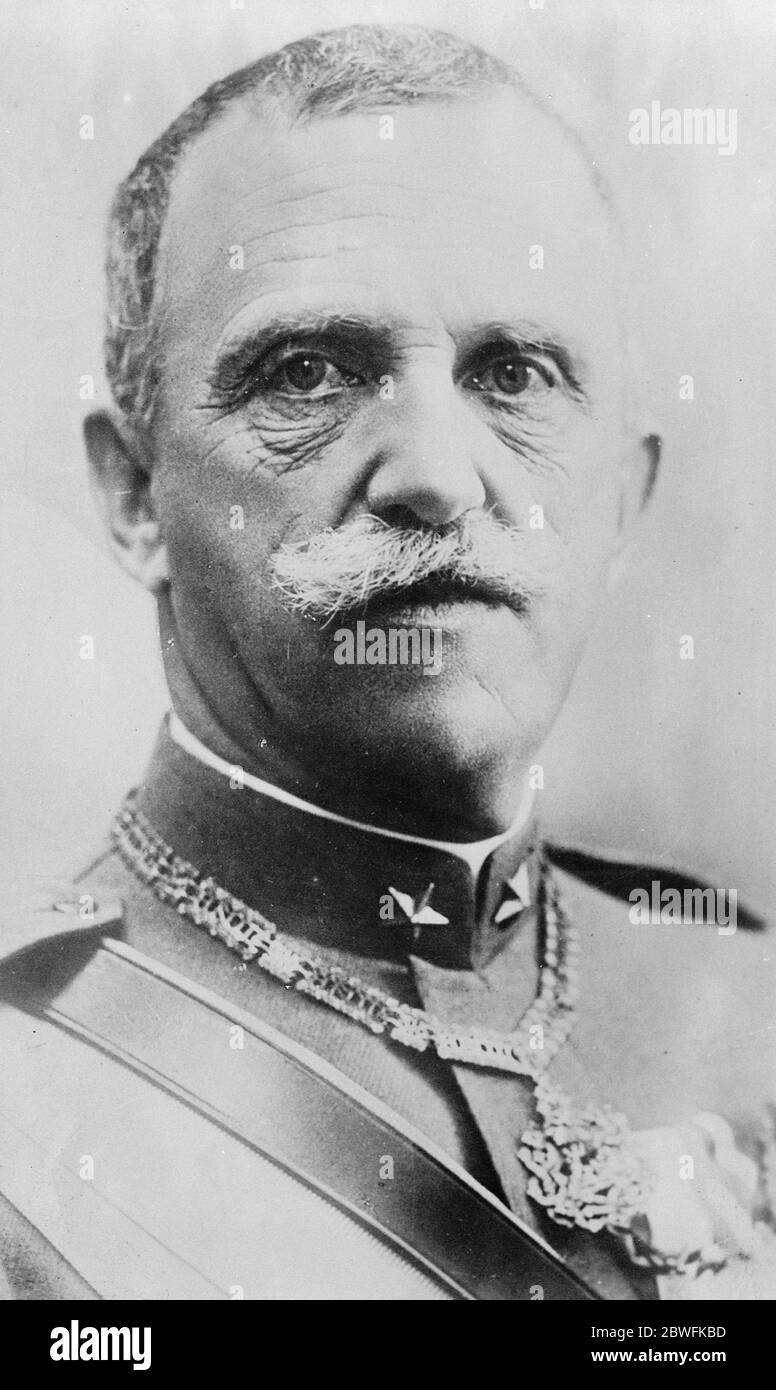 Le roi d'Italie 10 juillet 1924 Banque D'Images