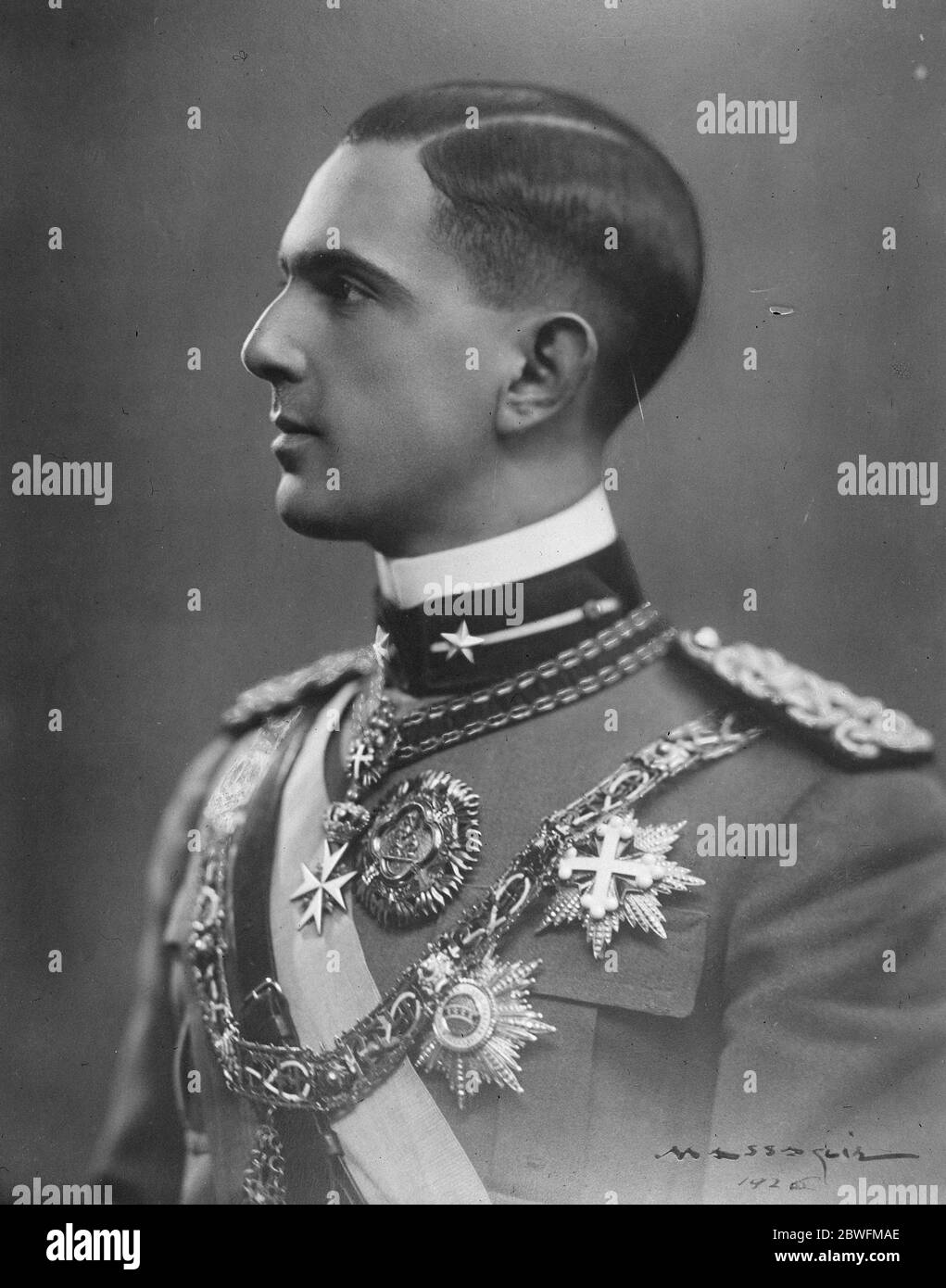 Prince héritier d'Italie 8 mai 1926 Banque D'Images