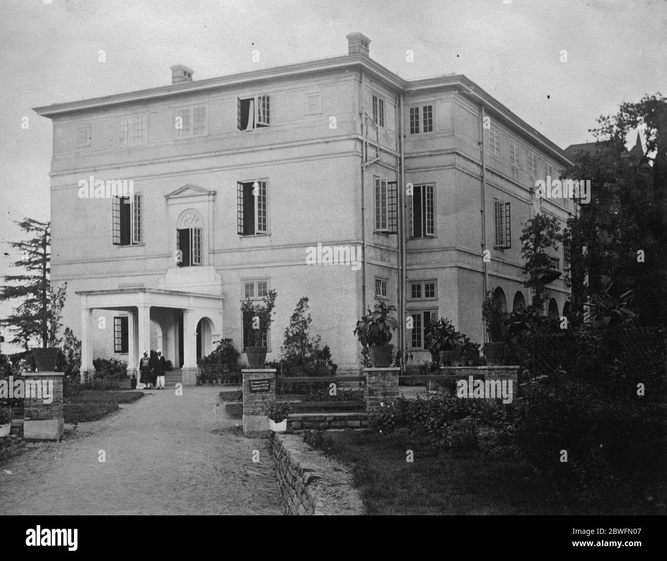 Scène de déclaration remarquable la Chambre de l'Assemblée législative de Simla of India 14 septembre 1925 Banque D'Images