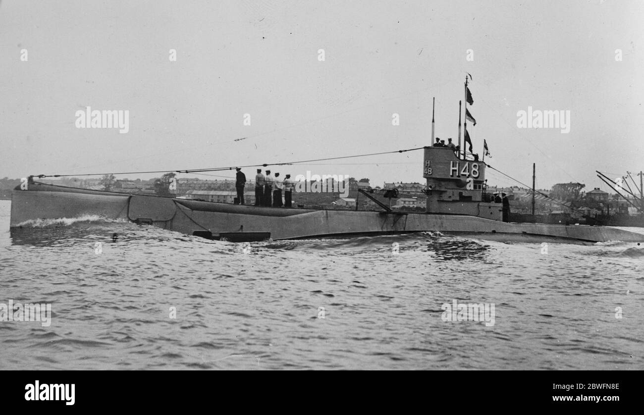 Sous-marin H48 . 1er mars 1927 Banque D'Images