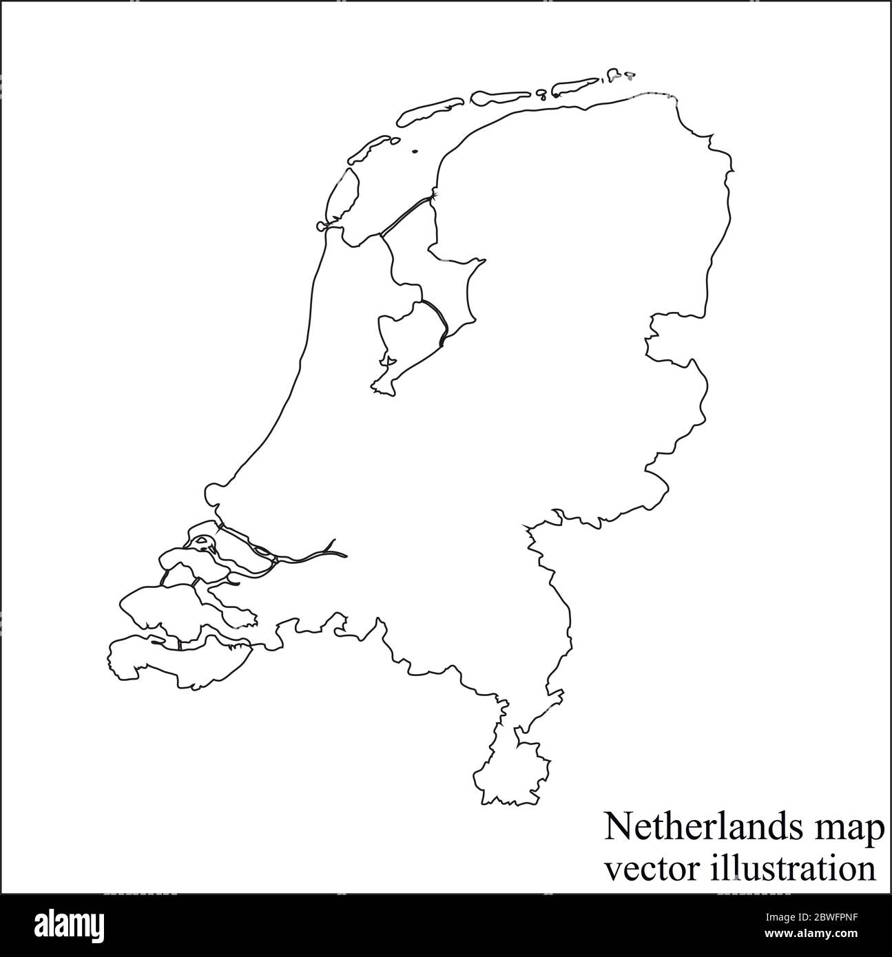 Carte des paysBas avec drapeau. Infographie paysBas. Illustration vectorielle Image