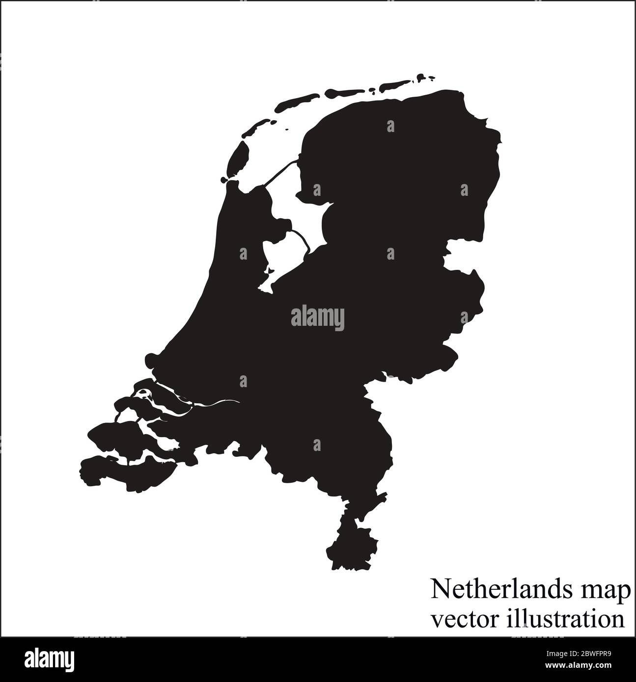 Carte des paysBas avec drapeau. Infographie paysBas. Illustration vectorielle Image