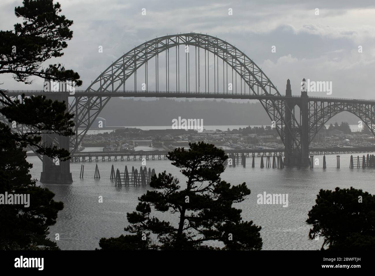 Fremont Bridge, Portland, Oregon, États-Unis Banque D'Images