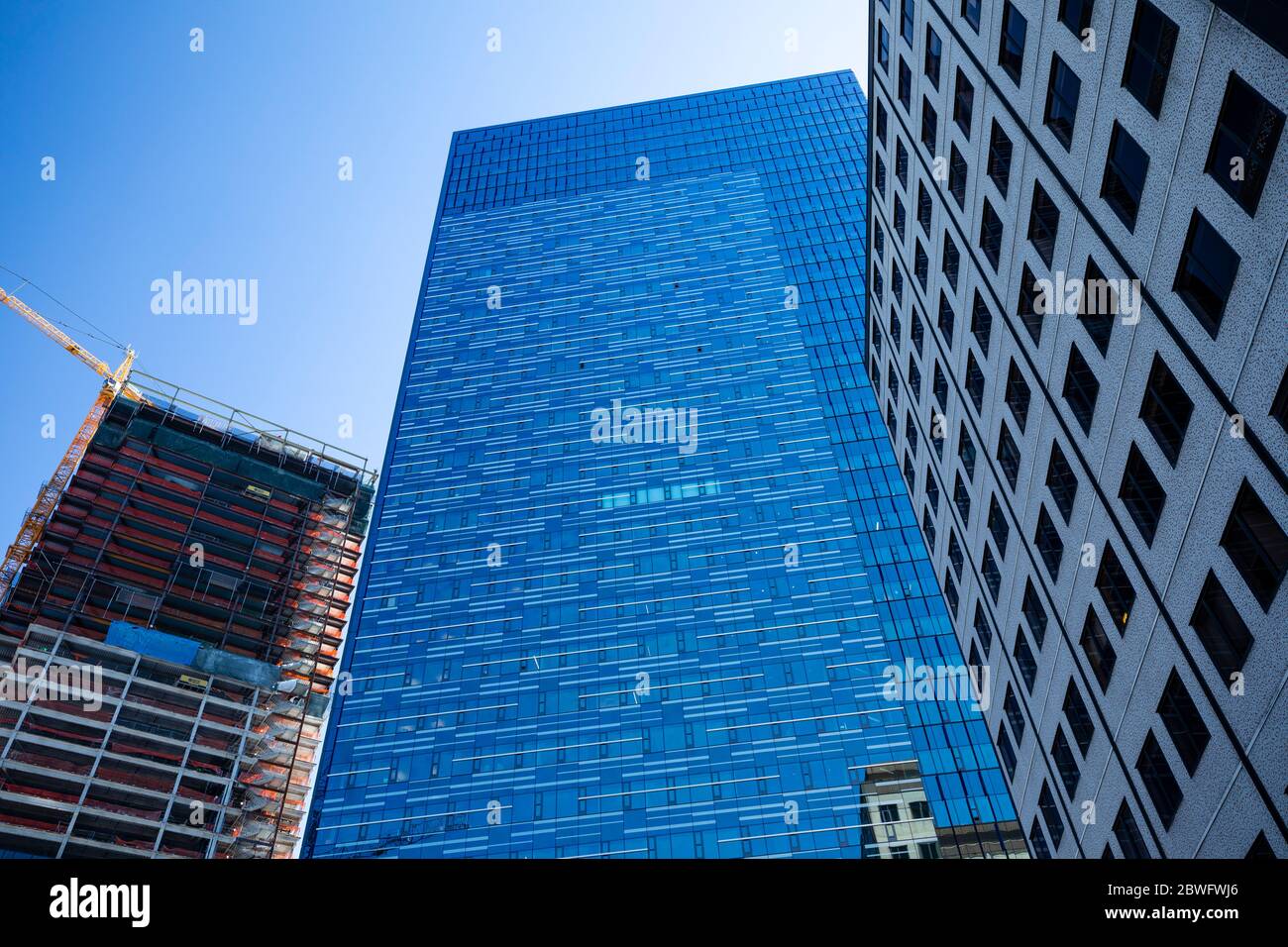 Gratte-ciel moderne, Seattle, Washington, États-Unis Banque D'Images