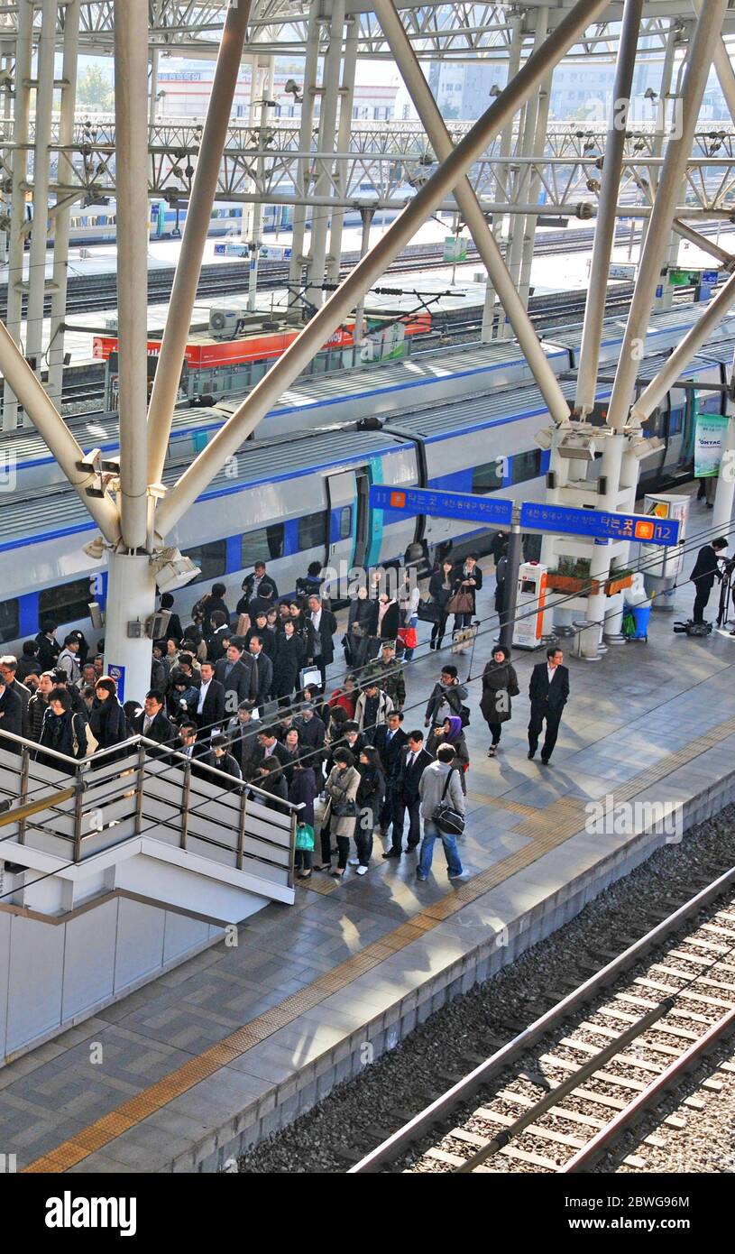 La gare centrale, à Séoul, Corée du Sud Banque D'Images