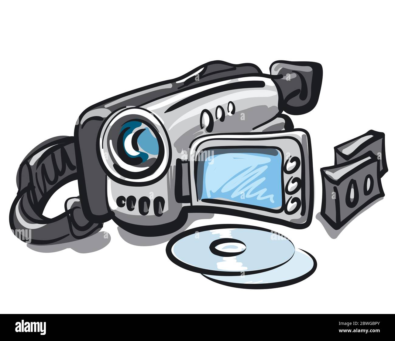 Camera cinéma dessin Banque d'images vectorielles - Alamy