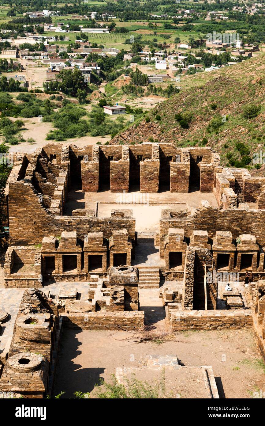 Monastère bouddhiste de Takht-i-Bahi, Takht i Bahi, Takht Bhai, province de Khyber Pakhtunkhwa, Pakistan, Asie du Sud, Asie Banque D'Images