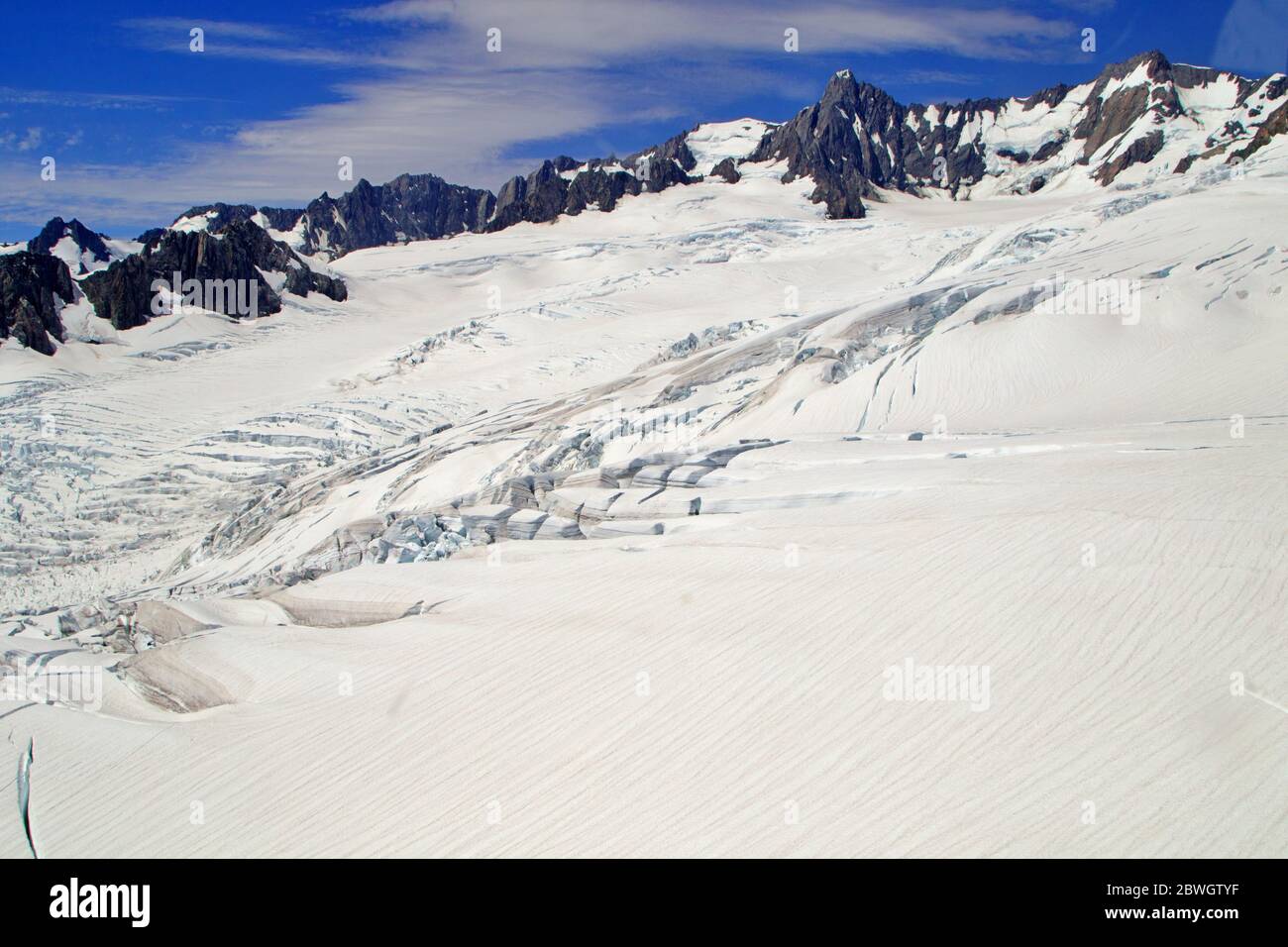 Glacier de Nouvelle-Zélande Banque D'Images