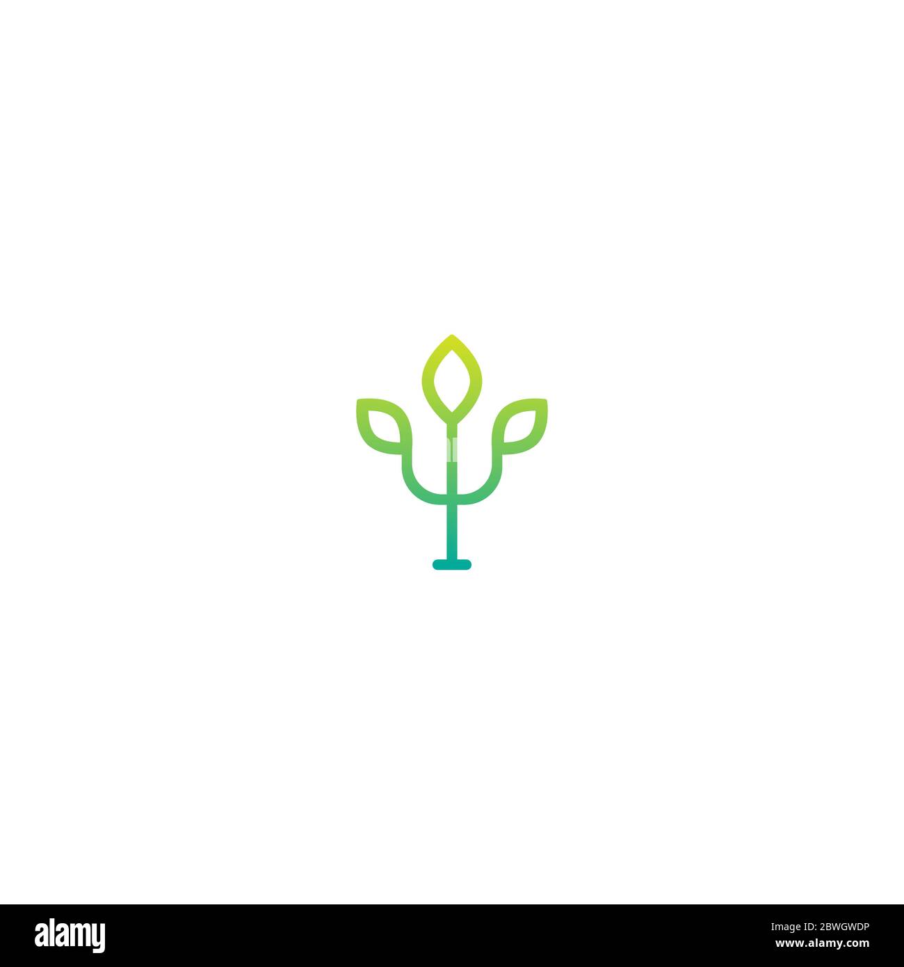 Vert grec lettre psi avec feuille. Logo de neuropsychologie et de psychologie isolé sur blanc. Concept de psychothérapie. Illustration vectorielle Illustration de Vecteur