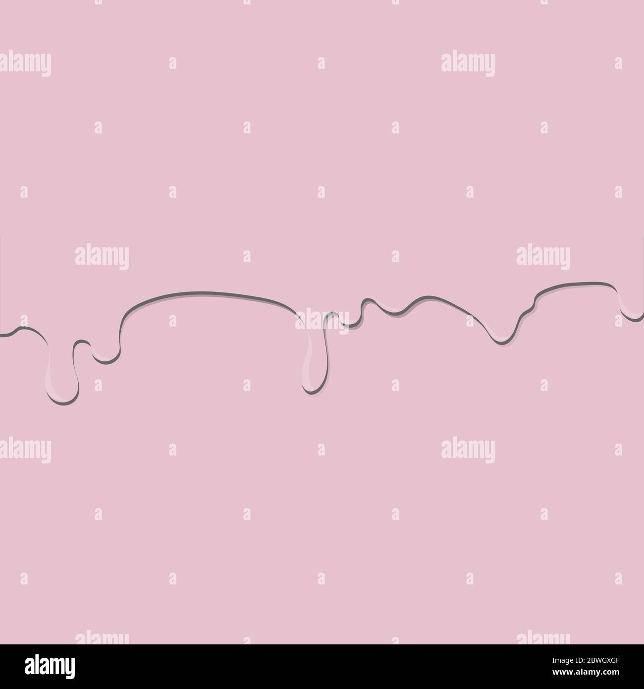 La peinture rose ou tout autre liquide coule ou coule sur un fond vectoriel rose dans des couleurs pastel. Pour votre conception. Illustration de Vecteur