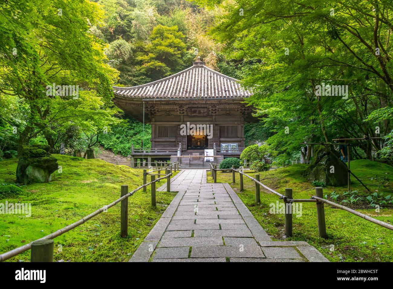 Temple Entsuin à Matshushima, Honshu, Japon Banque D'Images