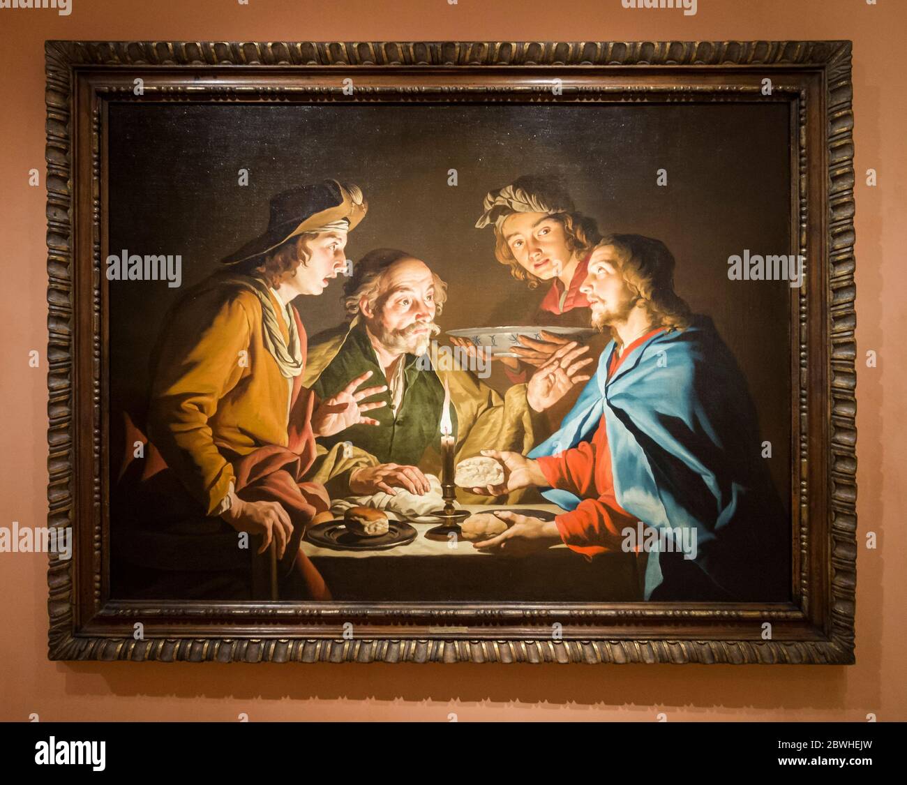 La Cena de Emaús. Matthias Musée national Thyssen-Bornemisza. Madrid. Espagne Banque D'Images