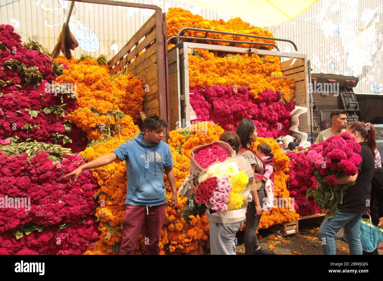Fleurs à vendre Banque D'Images