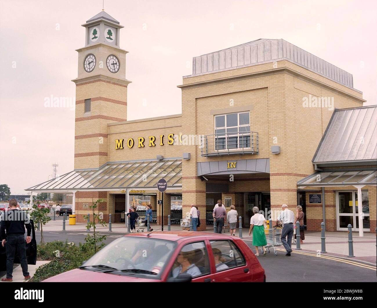 1995, puis tout nouveau supermarché Morrisons, Darlington, Angleterre du Nord-est Banque D'Images