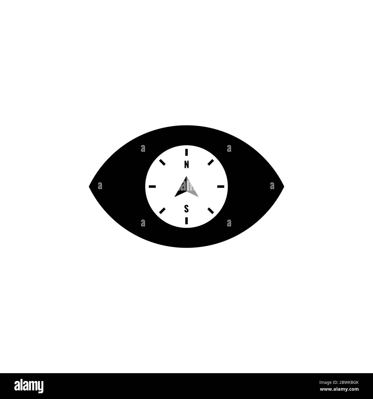 illustration du modèle de conception vectoriel de compas oculaire Illustration de Vecteur