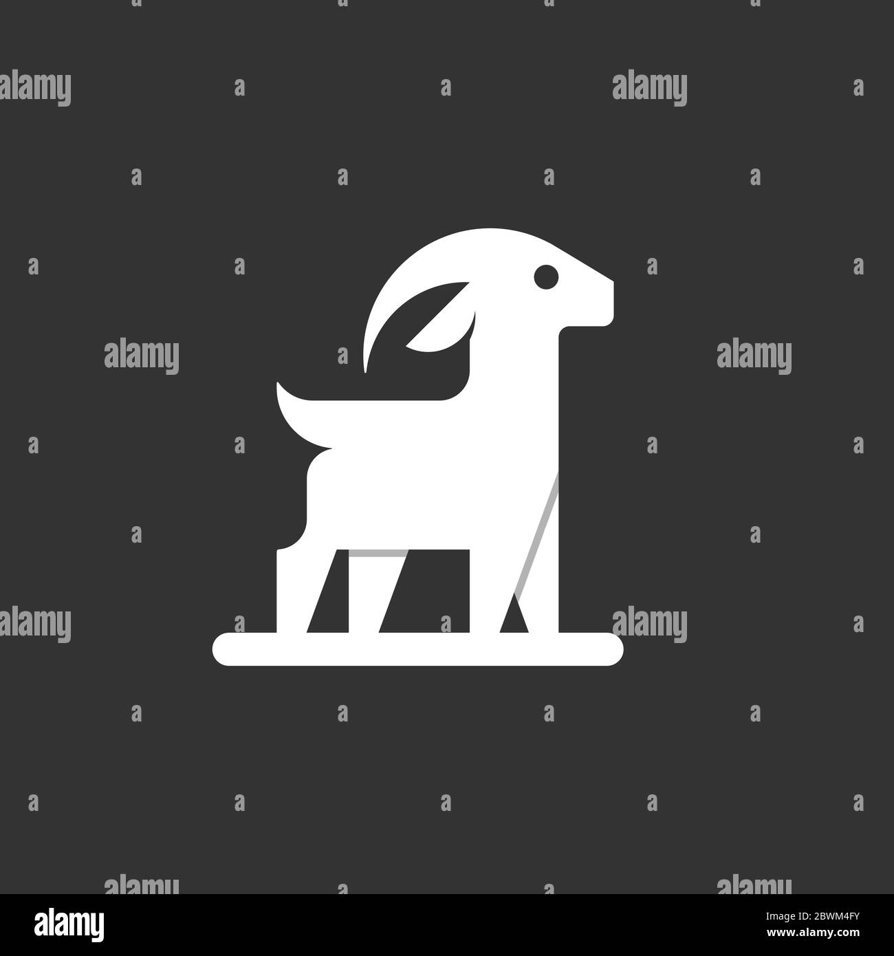 Logo de chèvre Illustration de Vecteur