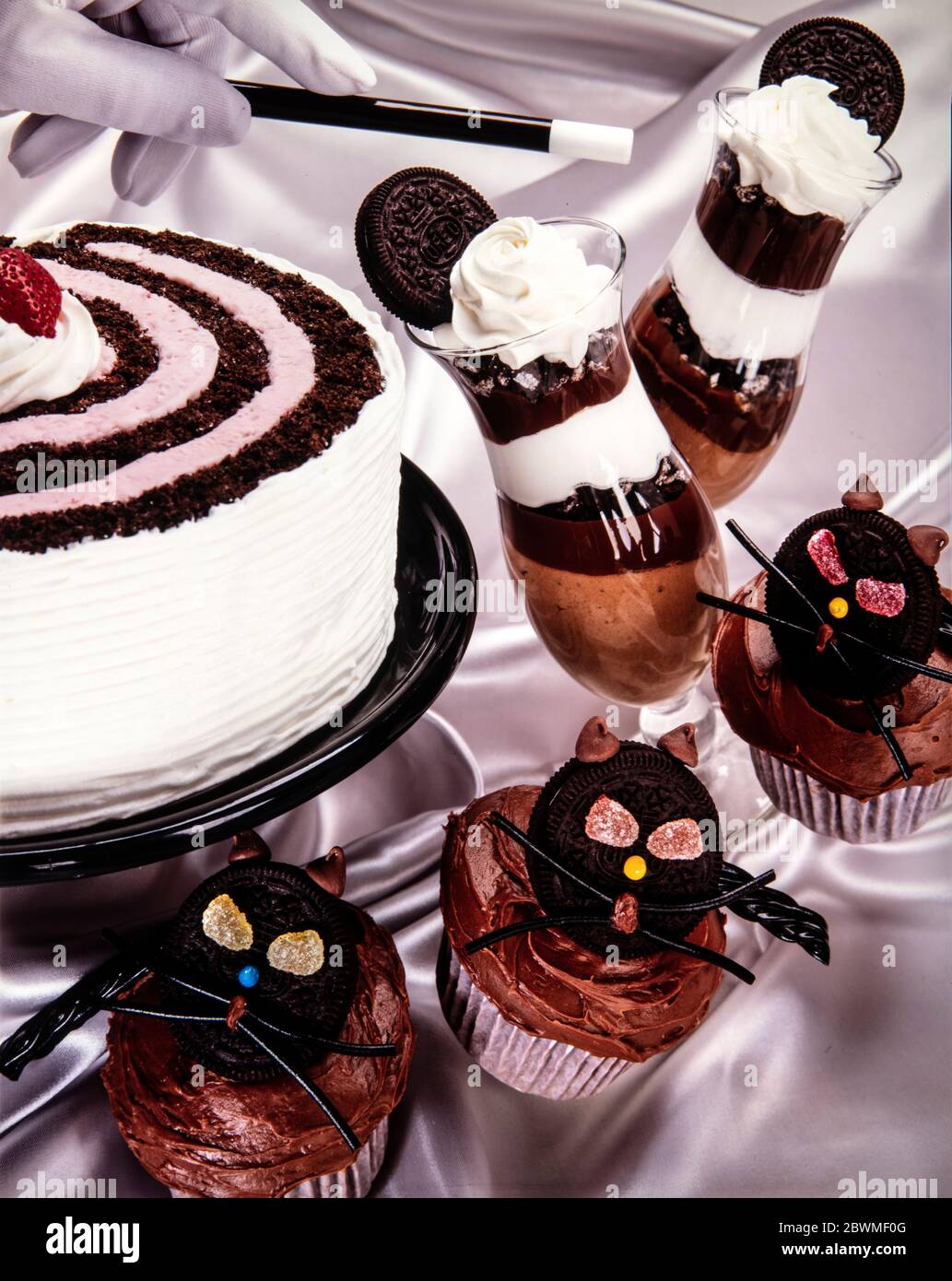 Desserts Oreo Halloween Banque D'Images