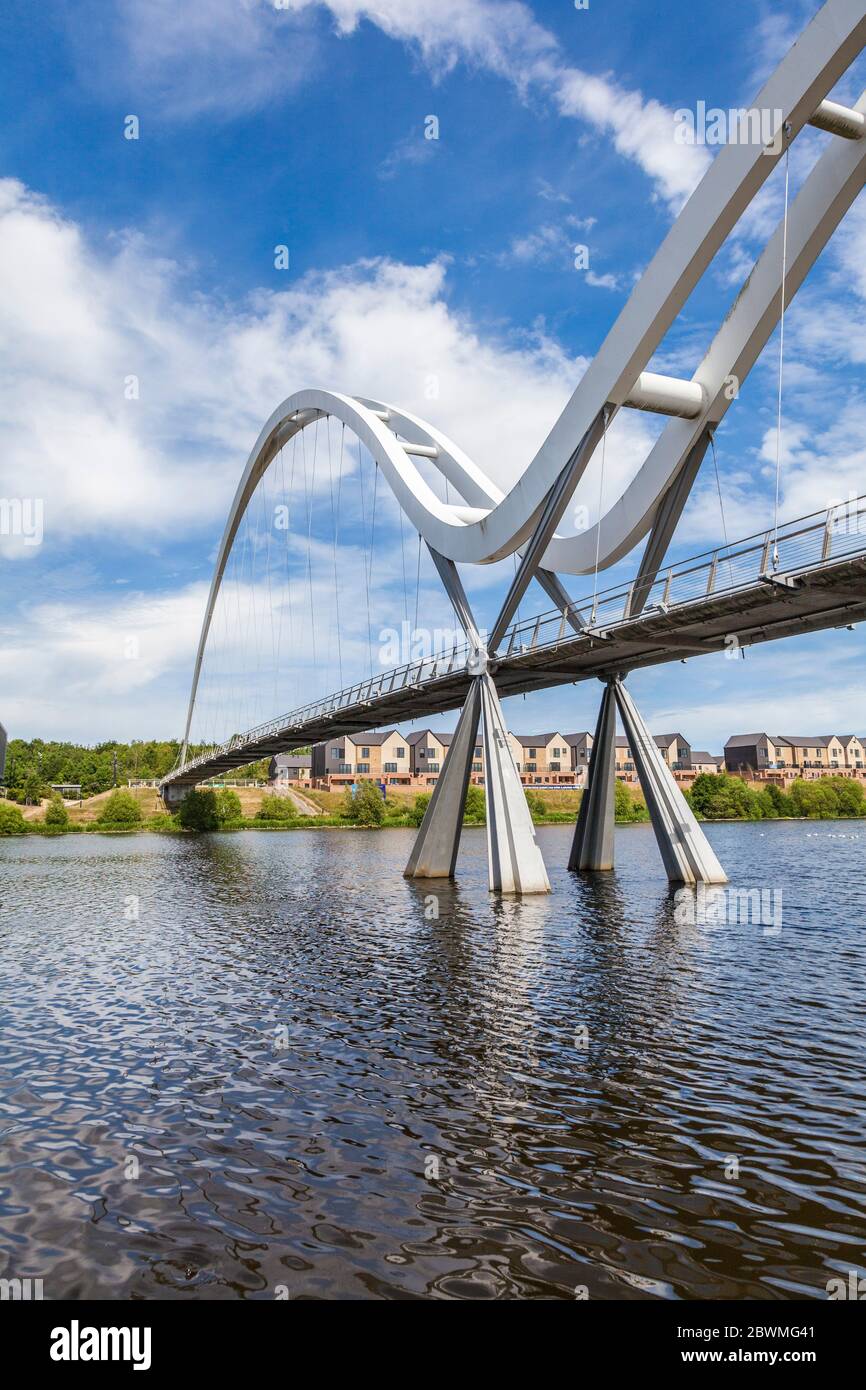 Le Pont de l'infini dans Stockton on Tees,Angleterre,UK Banque D'Images