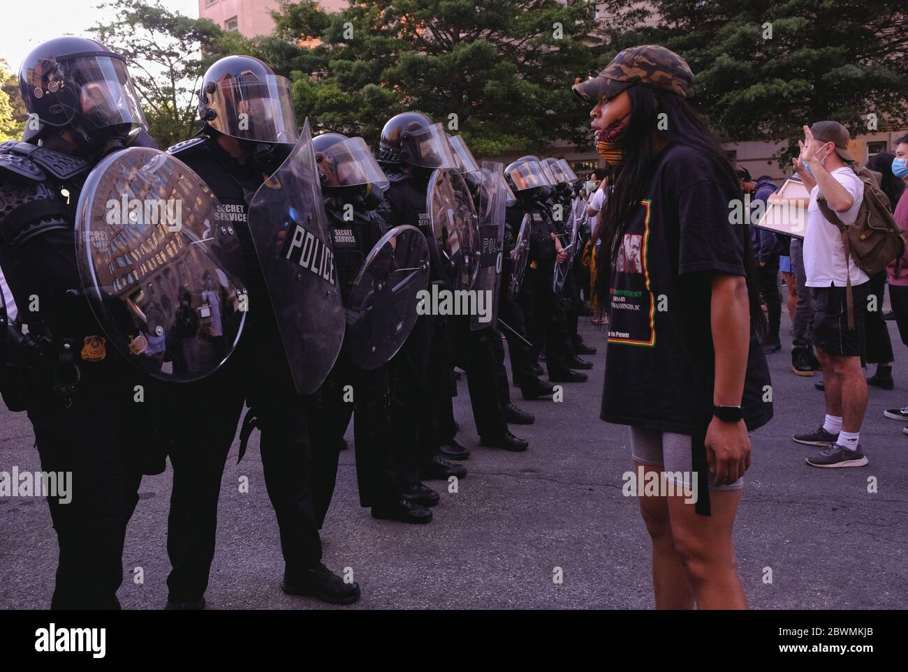 La vie noire est importante pour protester contre la mort de George Floyd à Washington Banque D'Images