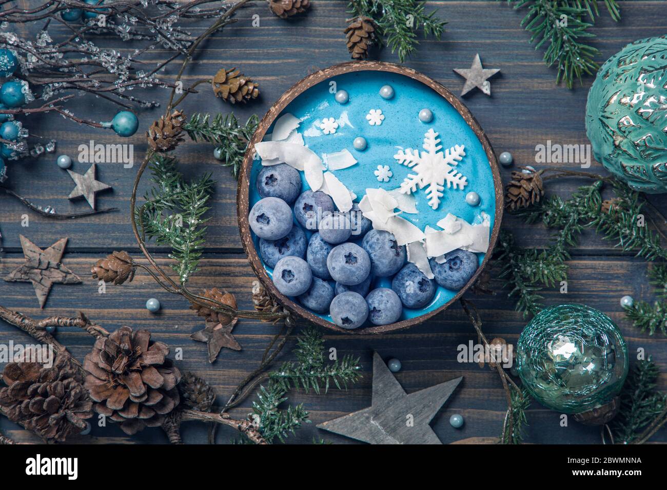 Gâteau Stollen et biscuits de noël Banque D'Images