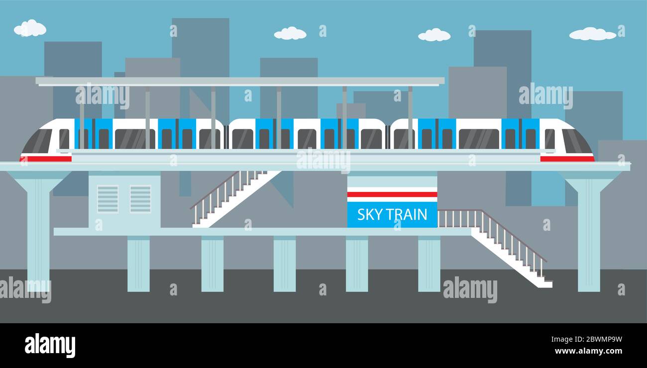 Métro ou station de métro, métro de ville, illustration vectorielle plate Illustration de Vecteur