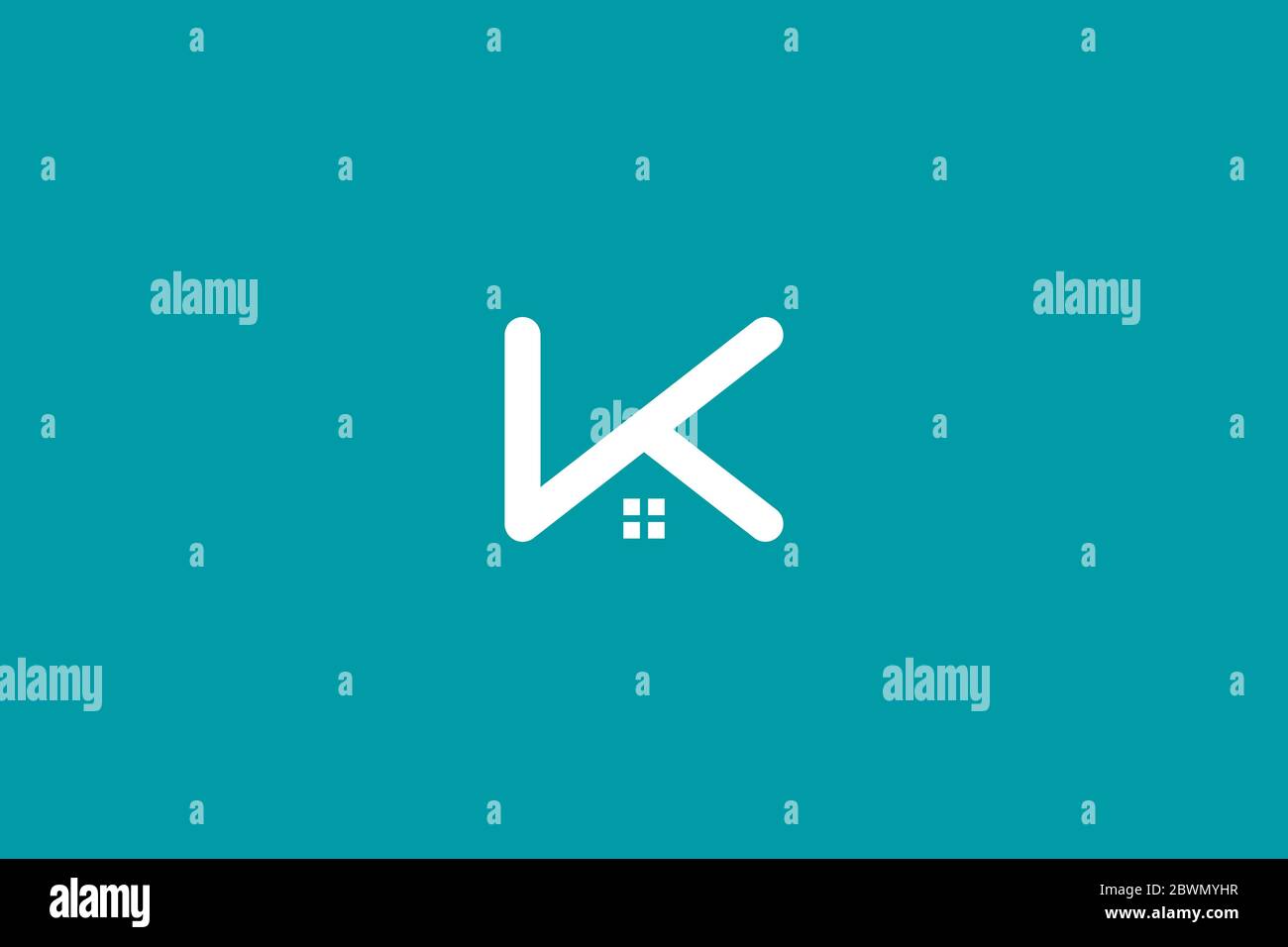K logo accueil . logo immobilier avec lettre k initiales . illustration vectorielle eps10 Illustration de Vecteur