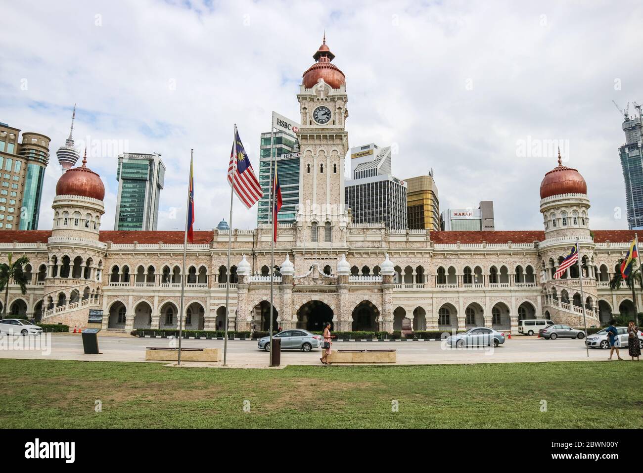KUALA LUMPUR, MALAISIE - 28 NOVEMBRE 2019 : le bâtiment Sultan Abdul Samad est situé en face de la place Merdeka à Jalan Raja, Kuala Lumpur Malay Banque D'Images