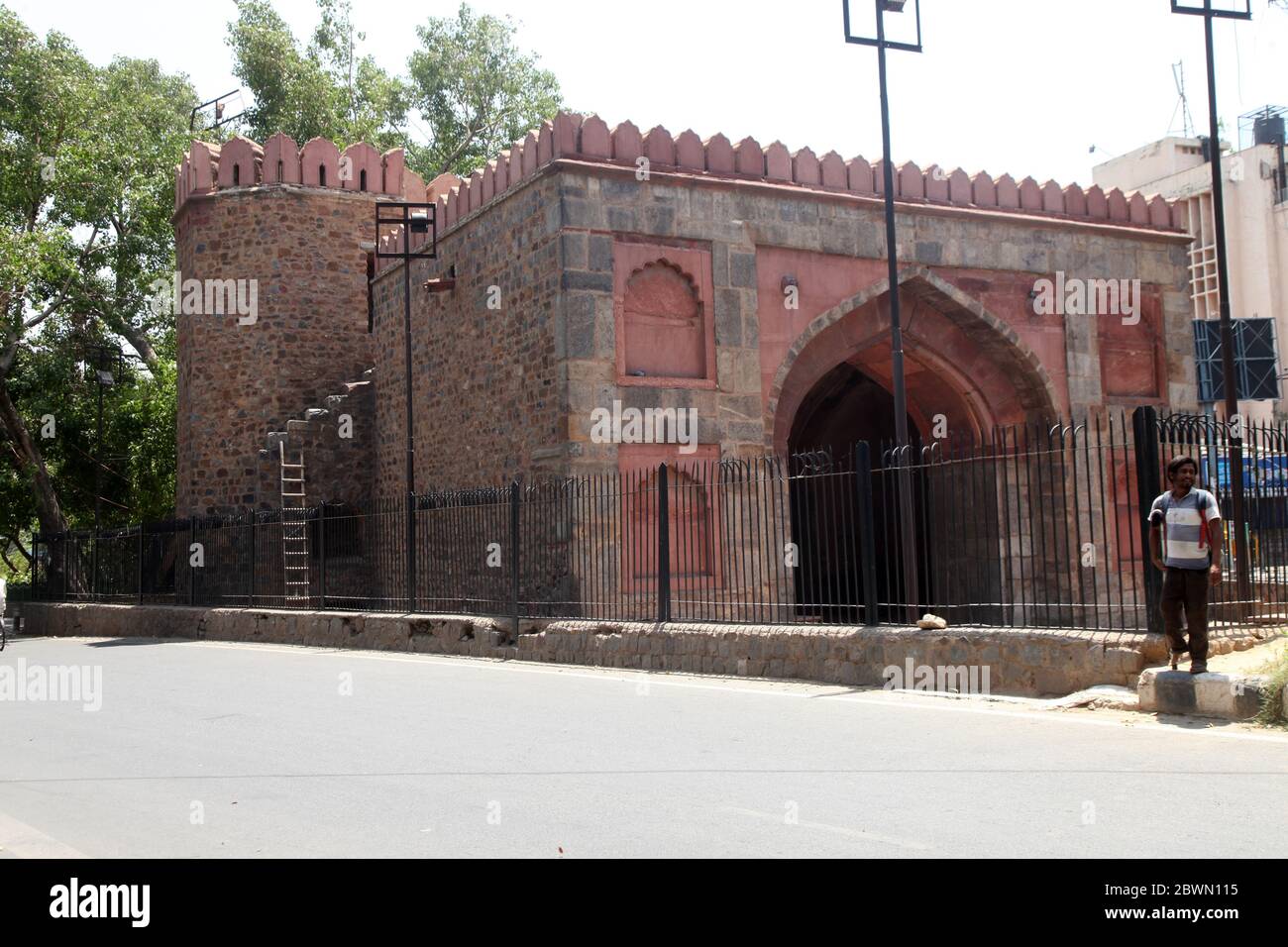 Historique Delhi Gate, Delhi Metro, Netaji Subhash Marg, Daryaganj, New Delhi, Delhi, Inde (photo Copyright © Saji Maramon) Banque D'Images