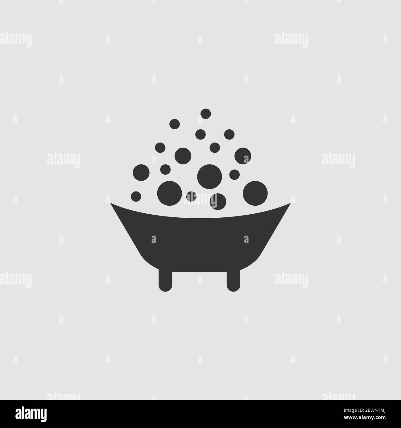 Bain Bebe Icone Plat Pictogramme Noir Sur Fond Gris Symbole D Illustration Vectorielle Image Vectorielle Stock Alamy