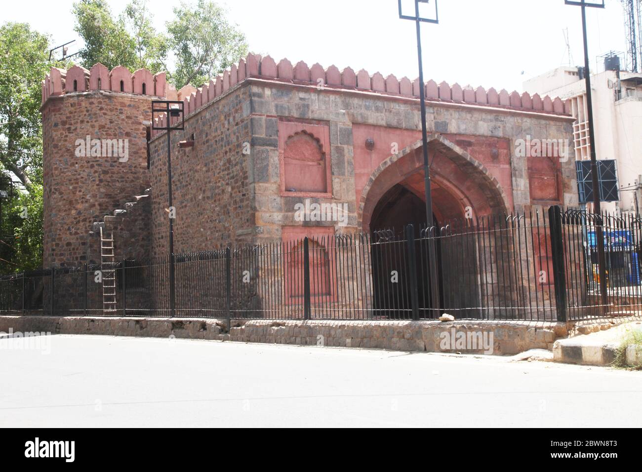 Historique Delhi Gate, Delhi Metro, Netaji Subhash Marg, Daryaganj, New Delhi, Delhi, Inde (photo Copyright © Saji Maramon) Banque D'Images