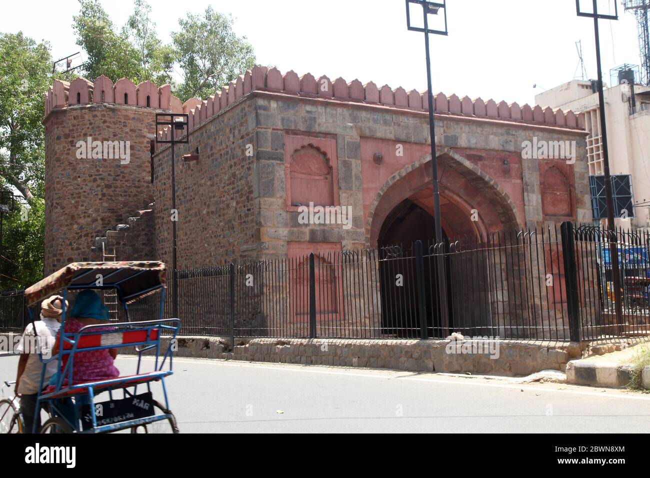 Historique Delhi Gate, Delhi Metro, Netaji Subhash Marg, Daryaganj, New Delhi, Delhi, Inde (photo Copyright © Saji Maramon) Banque D'Images