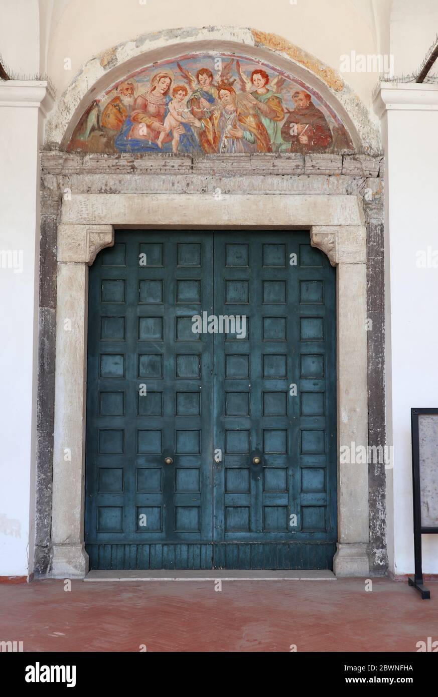 Capua - Entrata della Chiesa di Santa Caterina Banque D'Images