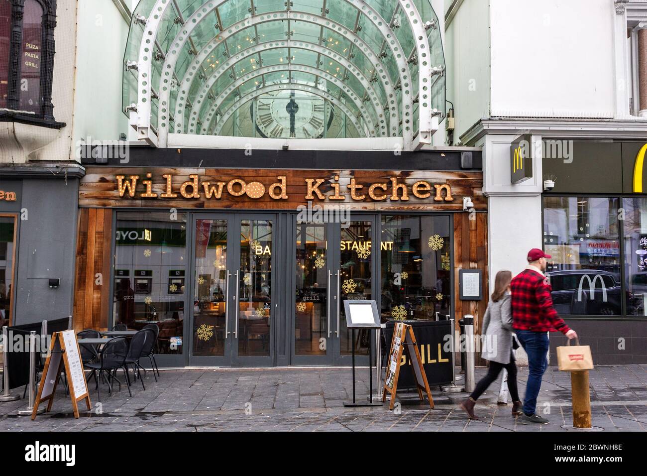 Wildwood Kitchen, restaurant européen à Clayton Square, Liverpool. Banque D'Images