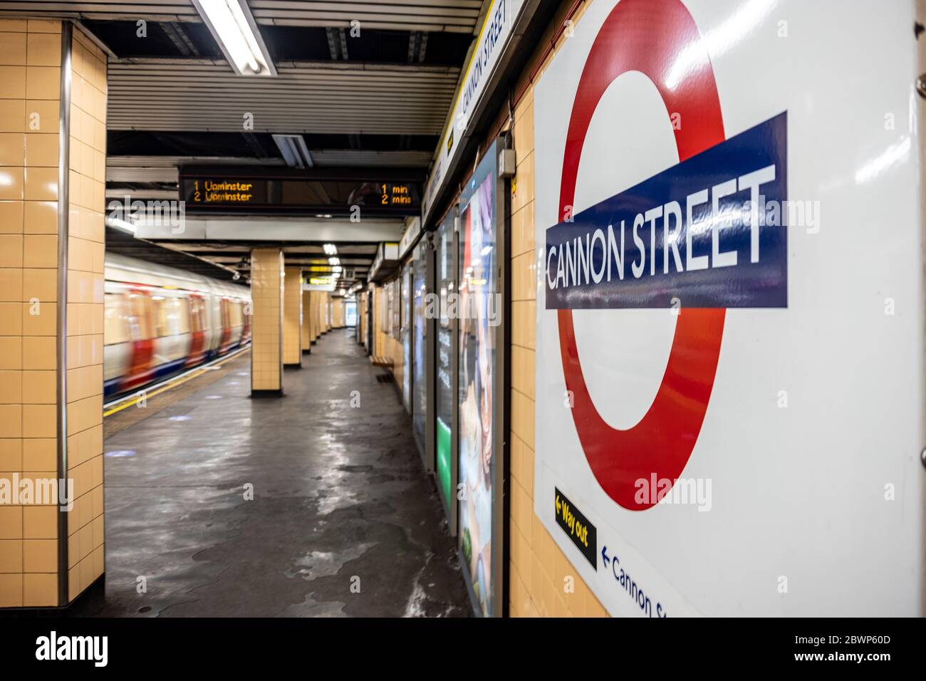 Métro Cannon Street - Londres Banque D'Images