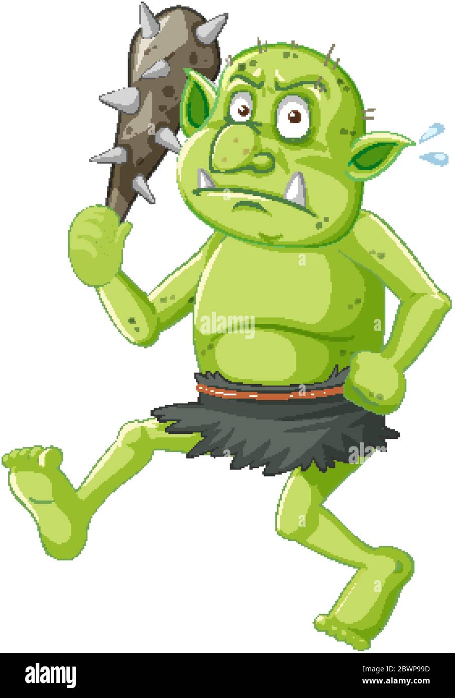 Outil de chasse au gobelin ou au troll vert dans une ...