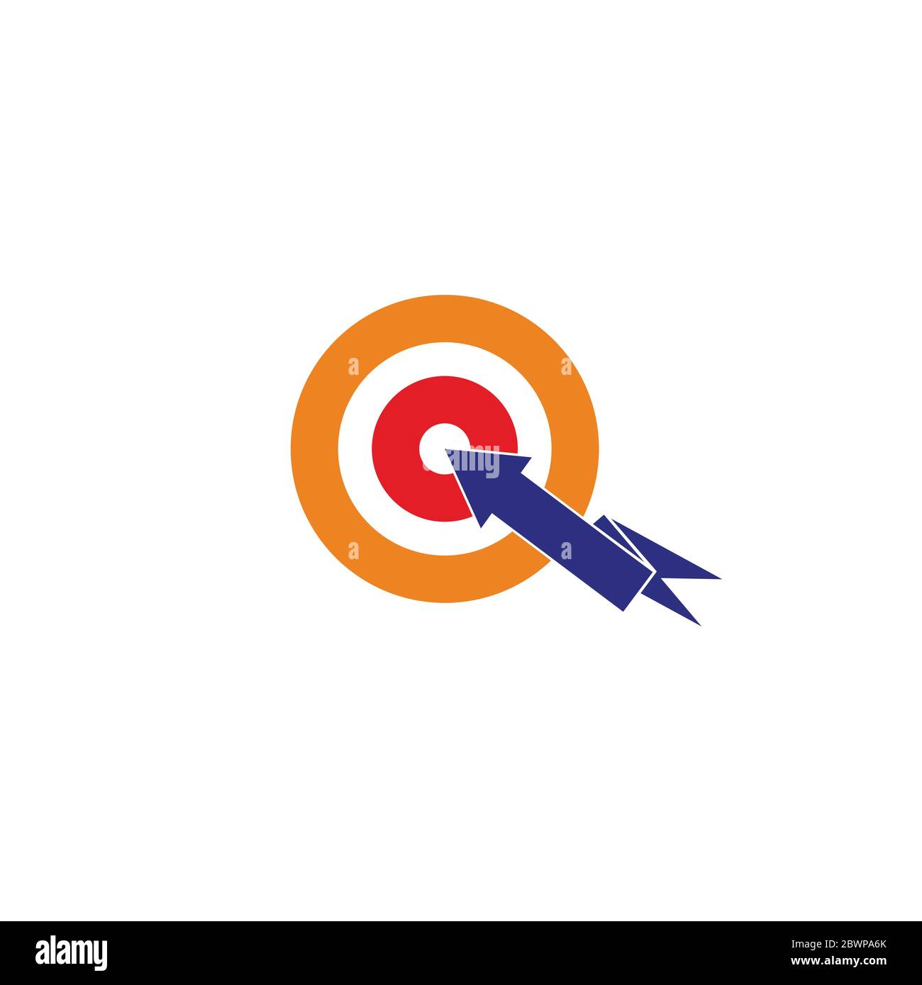 cercle de flèches cible vecteur de symbole de conception coloré Illustration de Vecteur