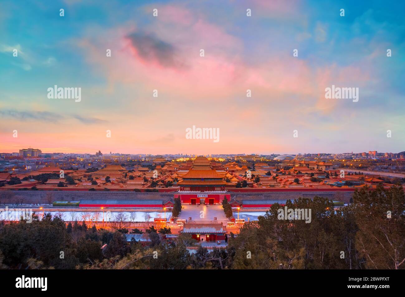 Beijing, Chine - Jan 11 2020: Shenwumen (porte de la prouesse Divine) Construit en 1420, pendant la 18e année du règne de l'empereur Yongle, c'est la porte arrière de Banque D'Images