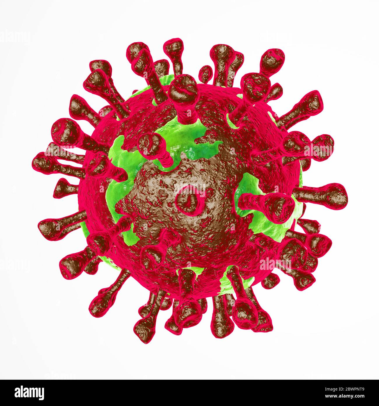 2019 nCov-Corona virus de l'éclosion de cellules et coronavirus grippe blanc fond concept dangereux vaccin contre la grippe Covid -19 pandémie de risque médical pour la santé wi Banque D'Images