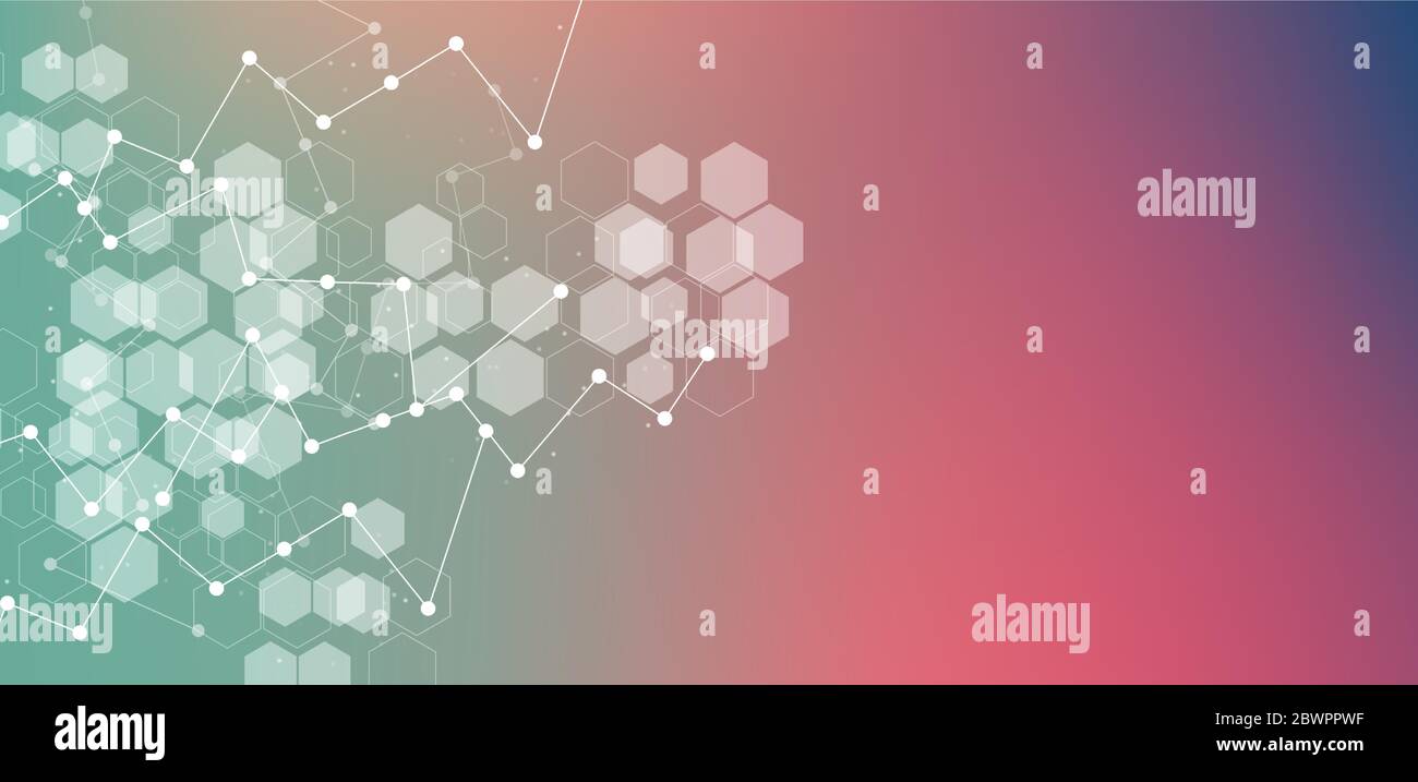 Résumé bokeh coloré structure de fond de la lumière pour la science ou le milieu médical génie génétique et manipulation des gènes. Technologie d'innovation Illustration de Vecteur