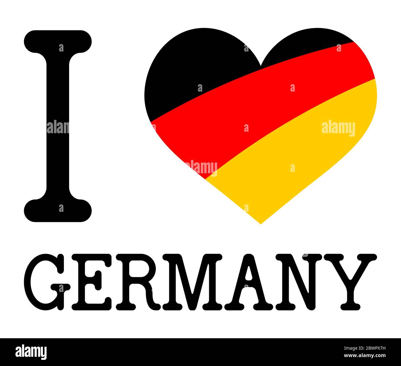 Vecteur EPS montrant texte patriote allemand et signe d'affaires drapeau de coeur Illustration de Vecteur