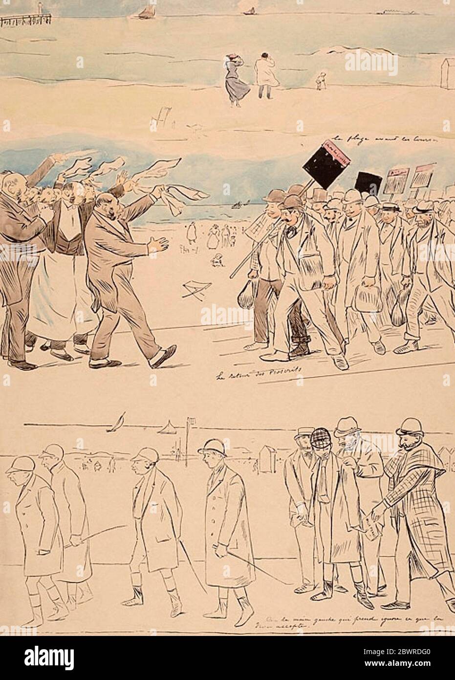 Auteur: A. Barret. La plage avant les cours, et deux autres croquis - A.  Barret (français, 19e-20e siècles) après Jean Louis Forain (français Photo  Stock - Alamy