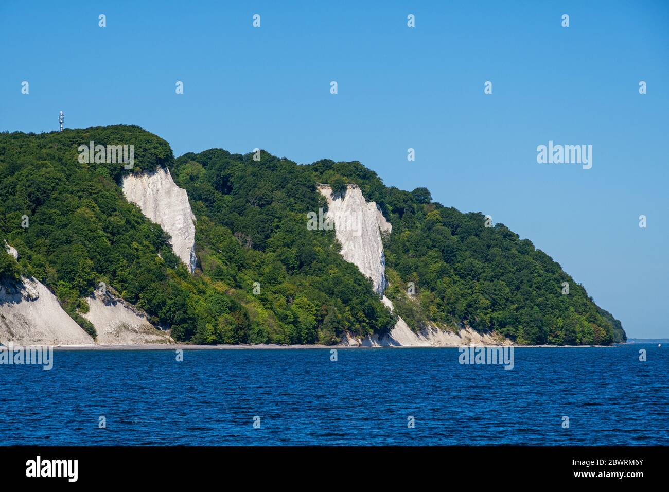 La côte de la craie de Rügen sur la mer Baltique Banque D'Images