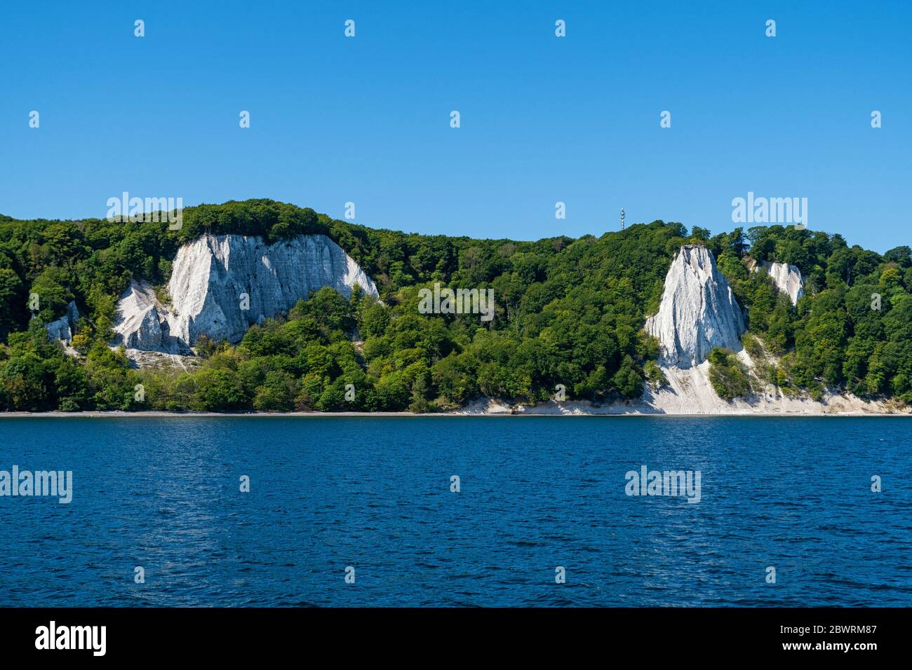 La côte de la craie de Rügen sur la mer Baltique Banque D'Images