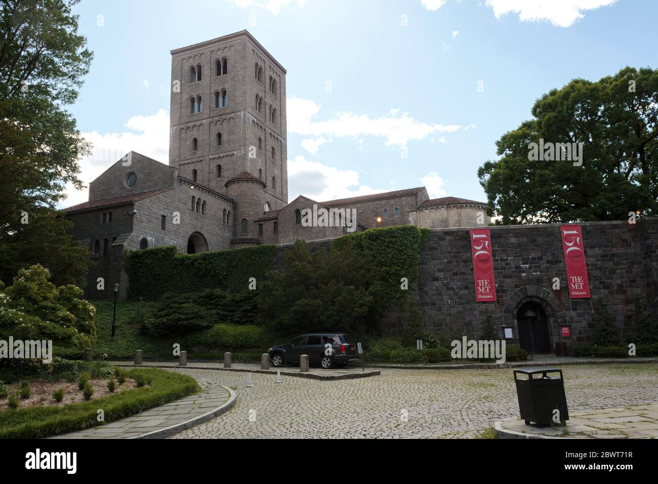 Le musée Cloisters du parc fort Tryon dans le nord de Manhattan, géré par le met, est spécialisé dans l'art et l'architecture médiévales européens Banque D'Images