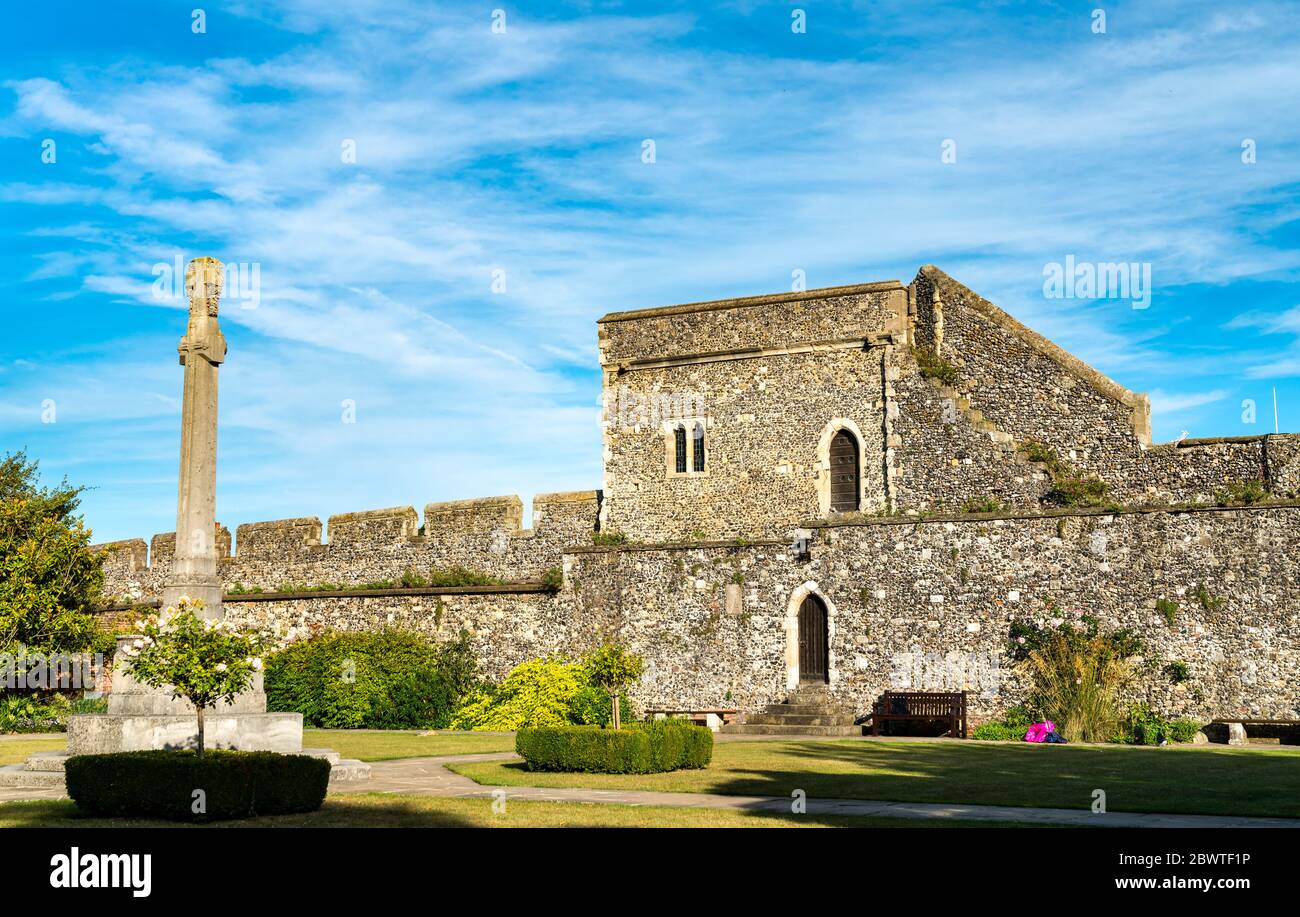 Canterbury murs de la ville dans le Kent, Angleterre Banque D'Images