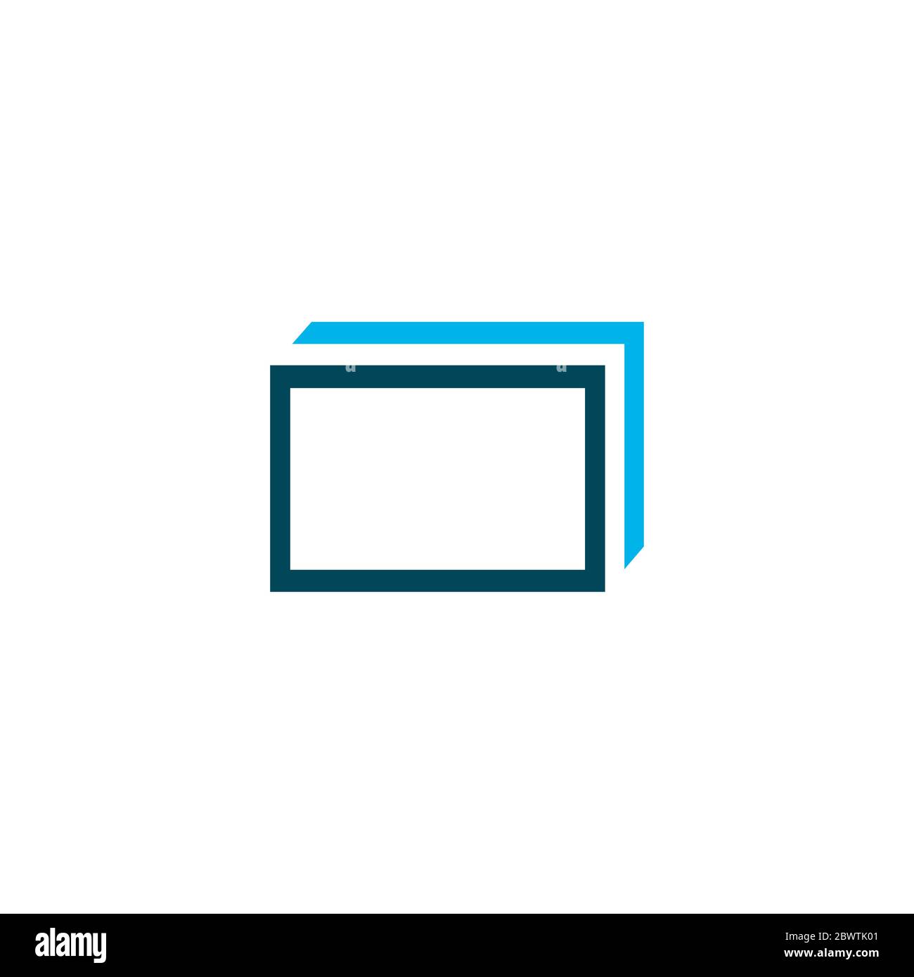 Pile de papier ou icône d'onglets, symbole de couche. Illustration vectorielle de stock isolée sur fond blanc. Illustration de Vecteur