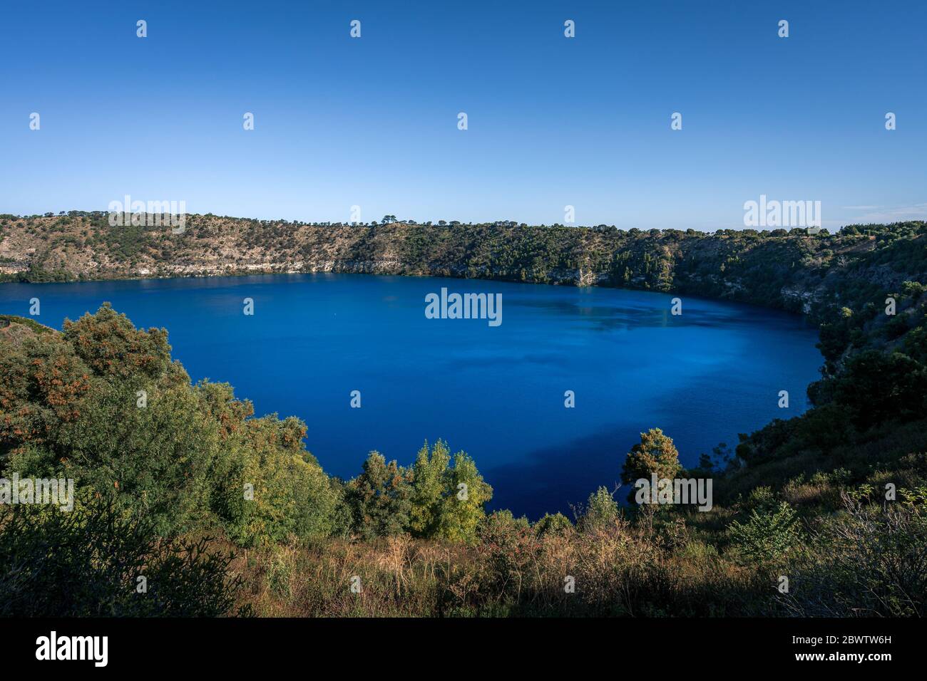 Lac bleu, Mt Gambier, Australie Banque D'Images