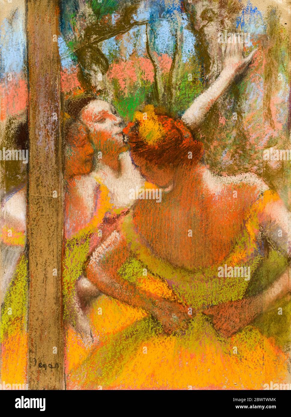 Edgar Degas, danseurs, dessin pastel, 1896 Banque D'Images