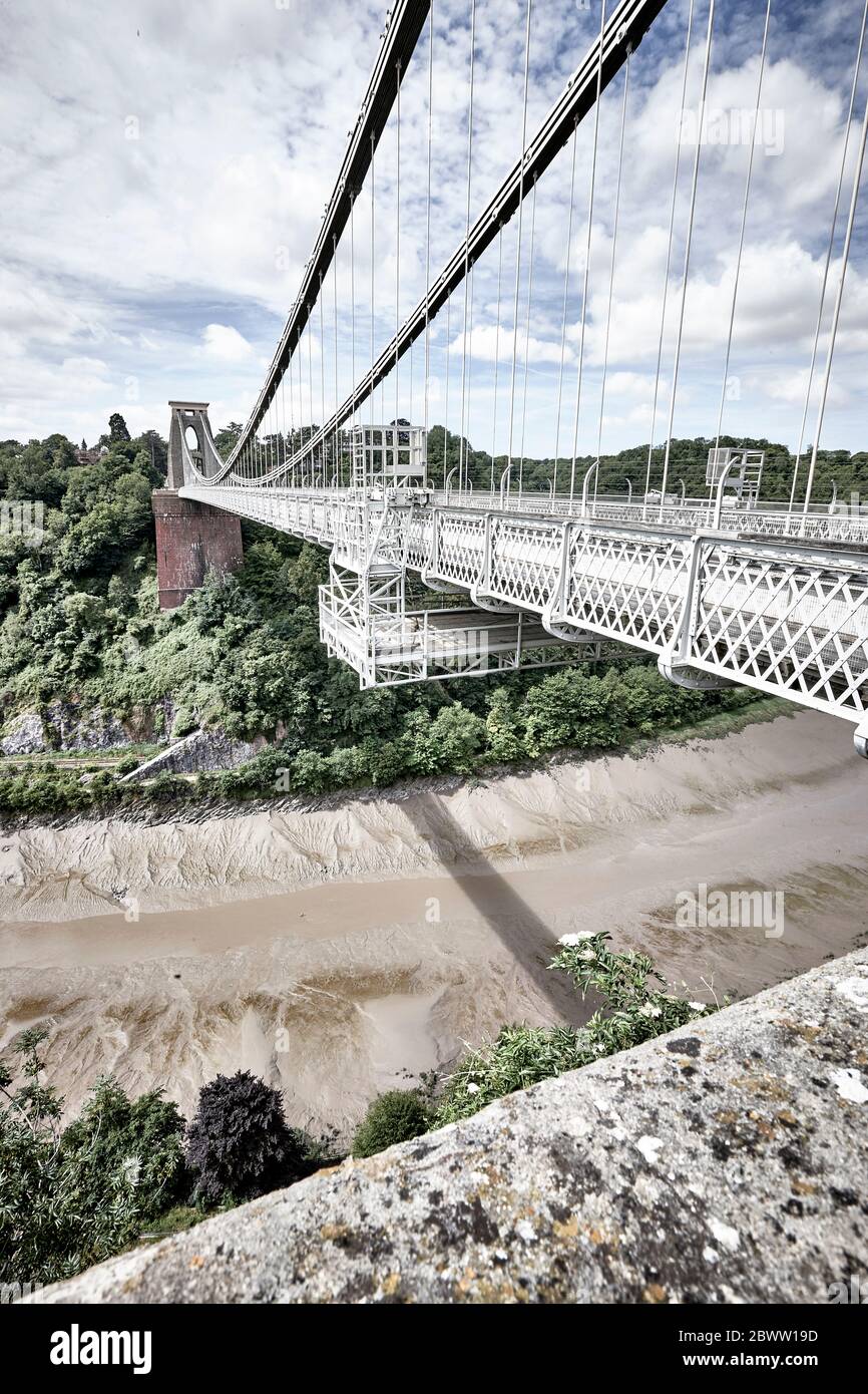 Pont suspendu de Clifton, Bristol, Angleterre, Royaume-Uni Banque D'Images