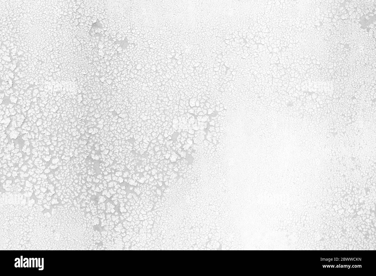 La texture du mur de crack blanc Arrière-plan. Banque D'Images